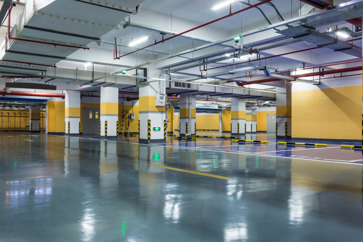 Pintura de Piso de Garagens e Estacionamento